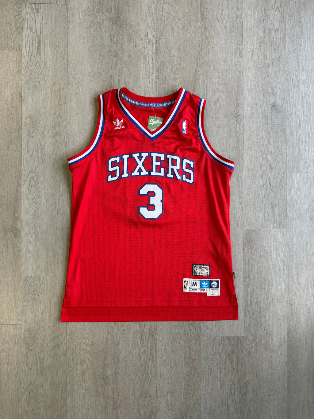 Vintage Adidas Philadelphia 76ers Sixers Iverson Basketball Jersey