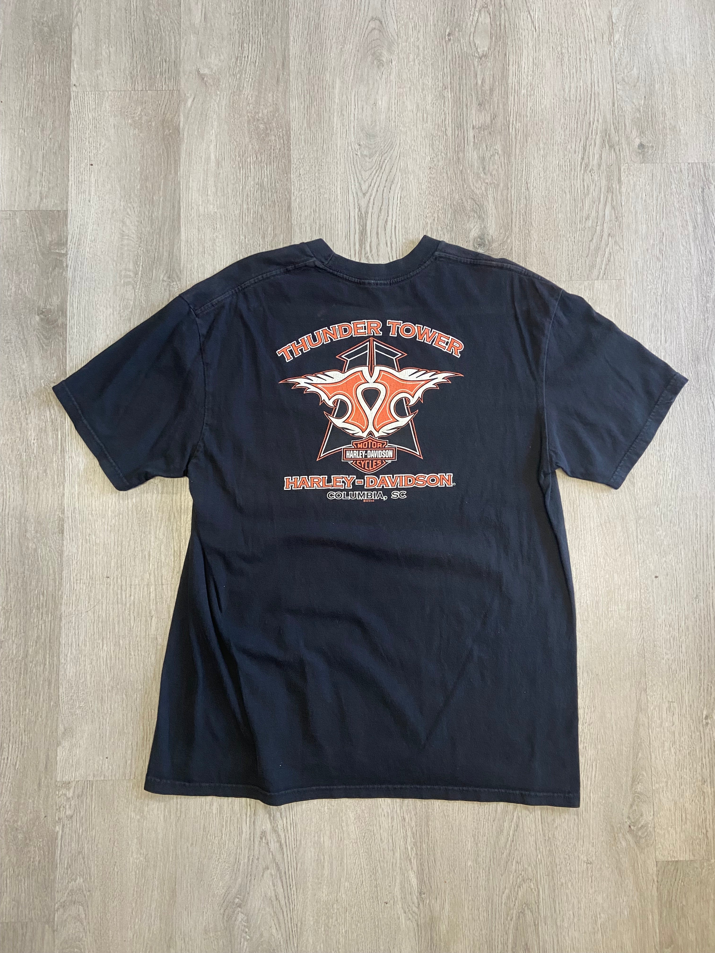 Harley Davidson Thunder Tower Columbia SC Tee