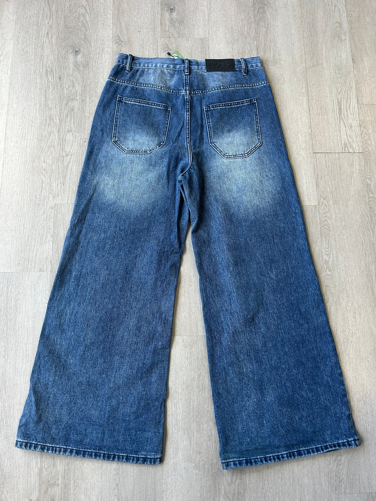 Wide Leg Boohm Blue Denim Jeans