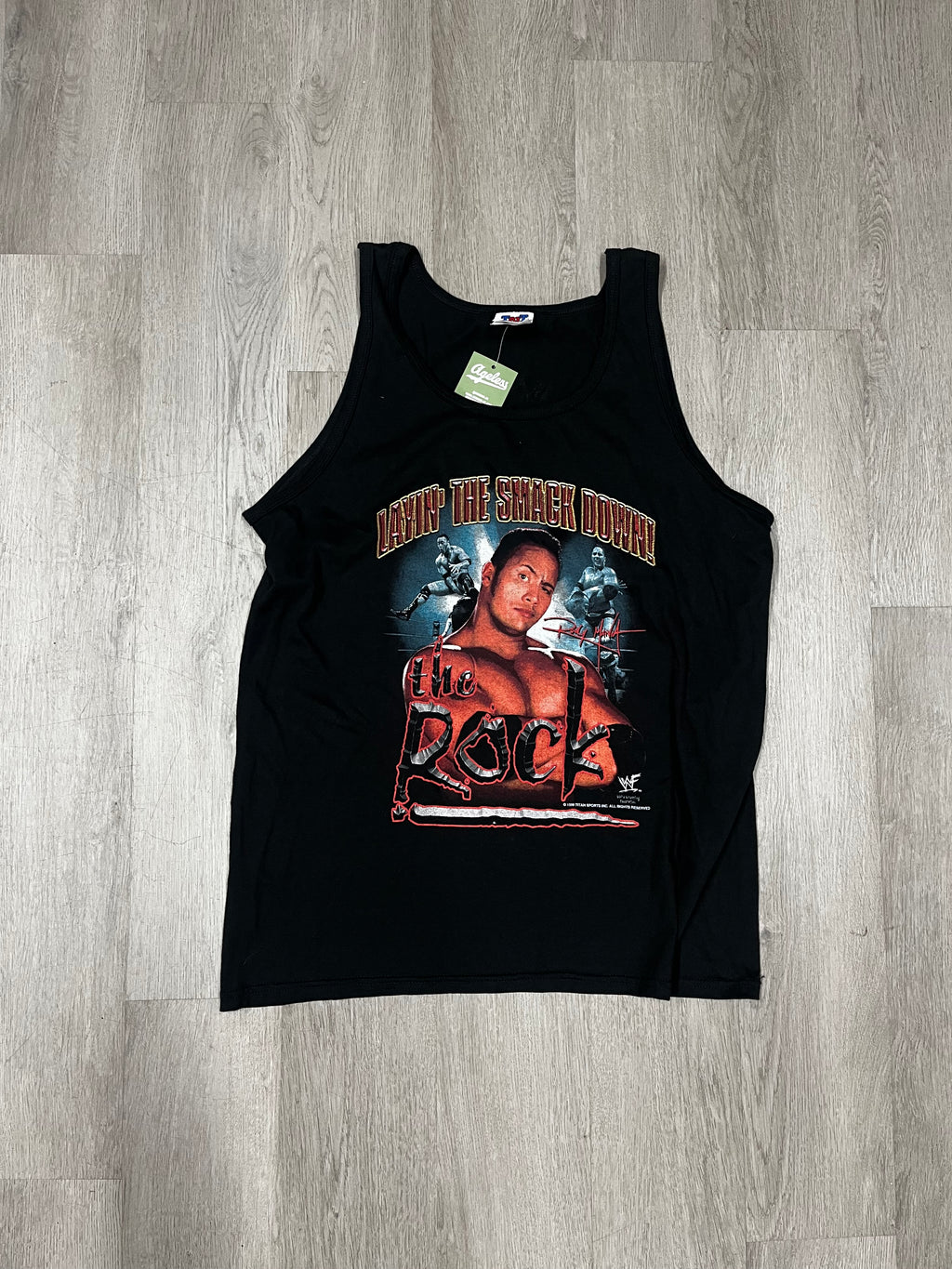 Vintage “Layin’ The Smack Down!” WWF The Rock Wrestling Tee