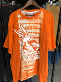 Y2K Bugs Bunny Tie Dye Orange Tee