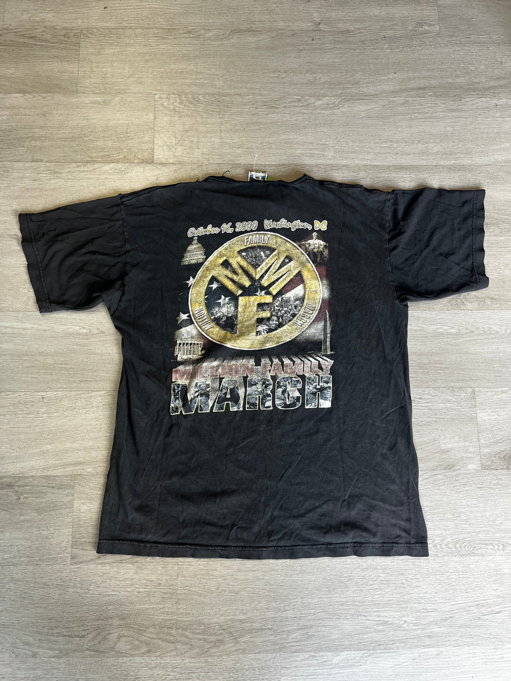 Vintage Destroyed Collar Million Family March Tee