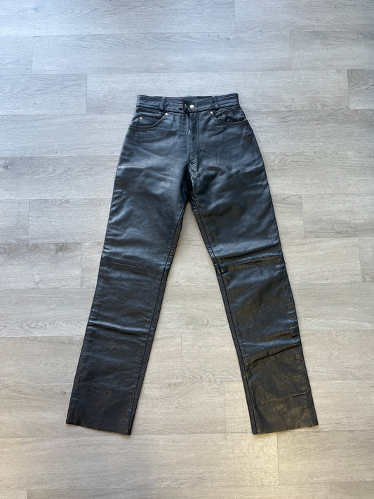 Black Leather Pants