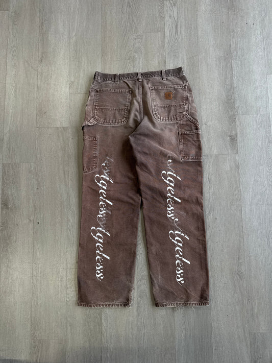 Vintage 1 Of 1 Carhartt Ageless Script Logo Pants