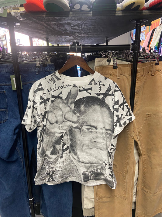 Vintage Malcolm X All Over Print AOP Tee