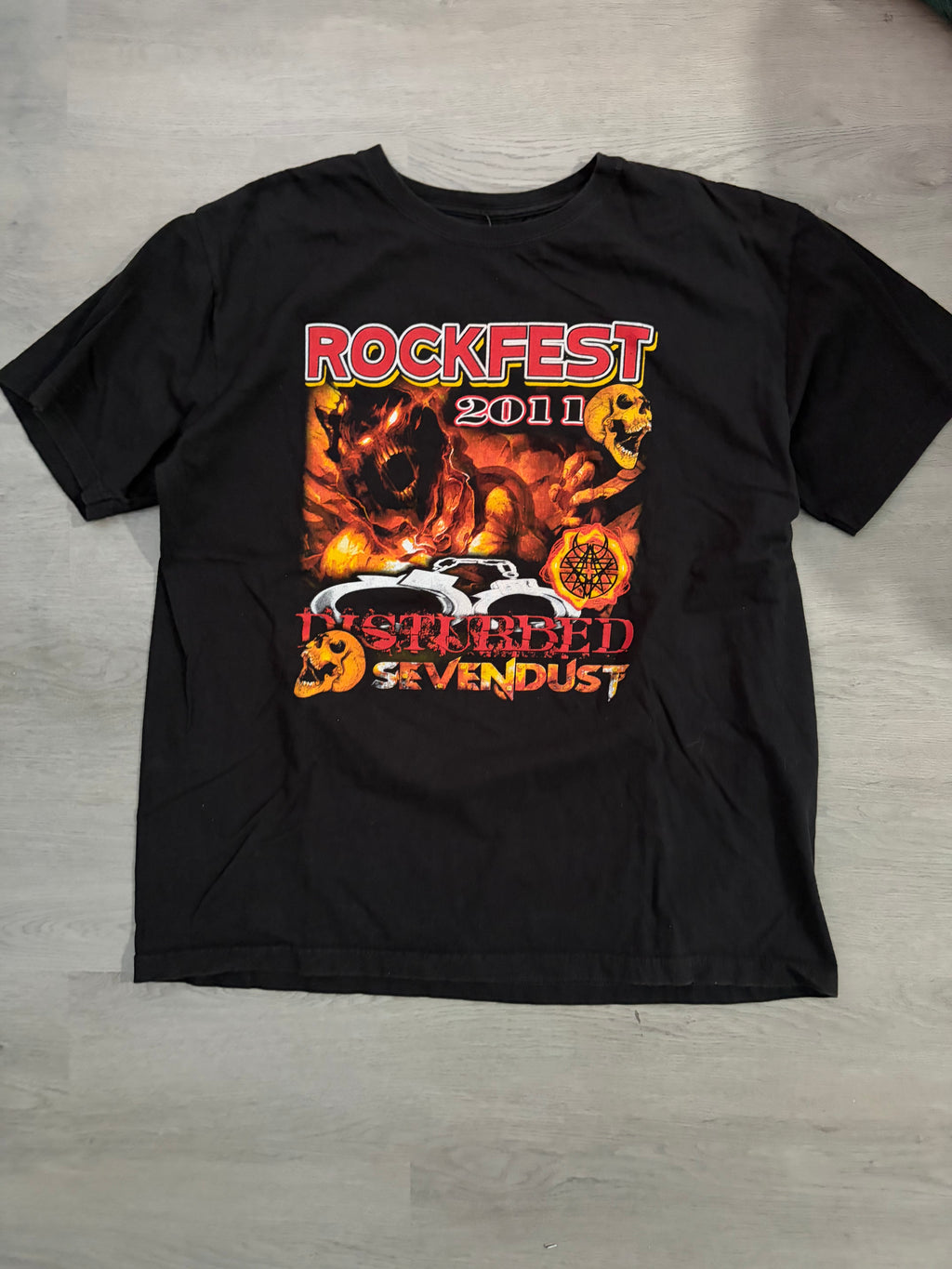 Black Rock Fest 2011 Disturbed and Sevendust Tee