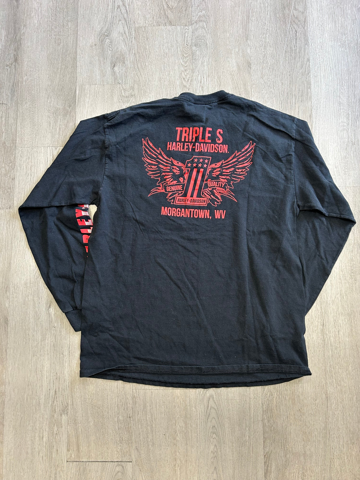 Vintage Harley Davidson Triple S West Virginia Long Sleeve Tee