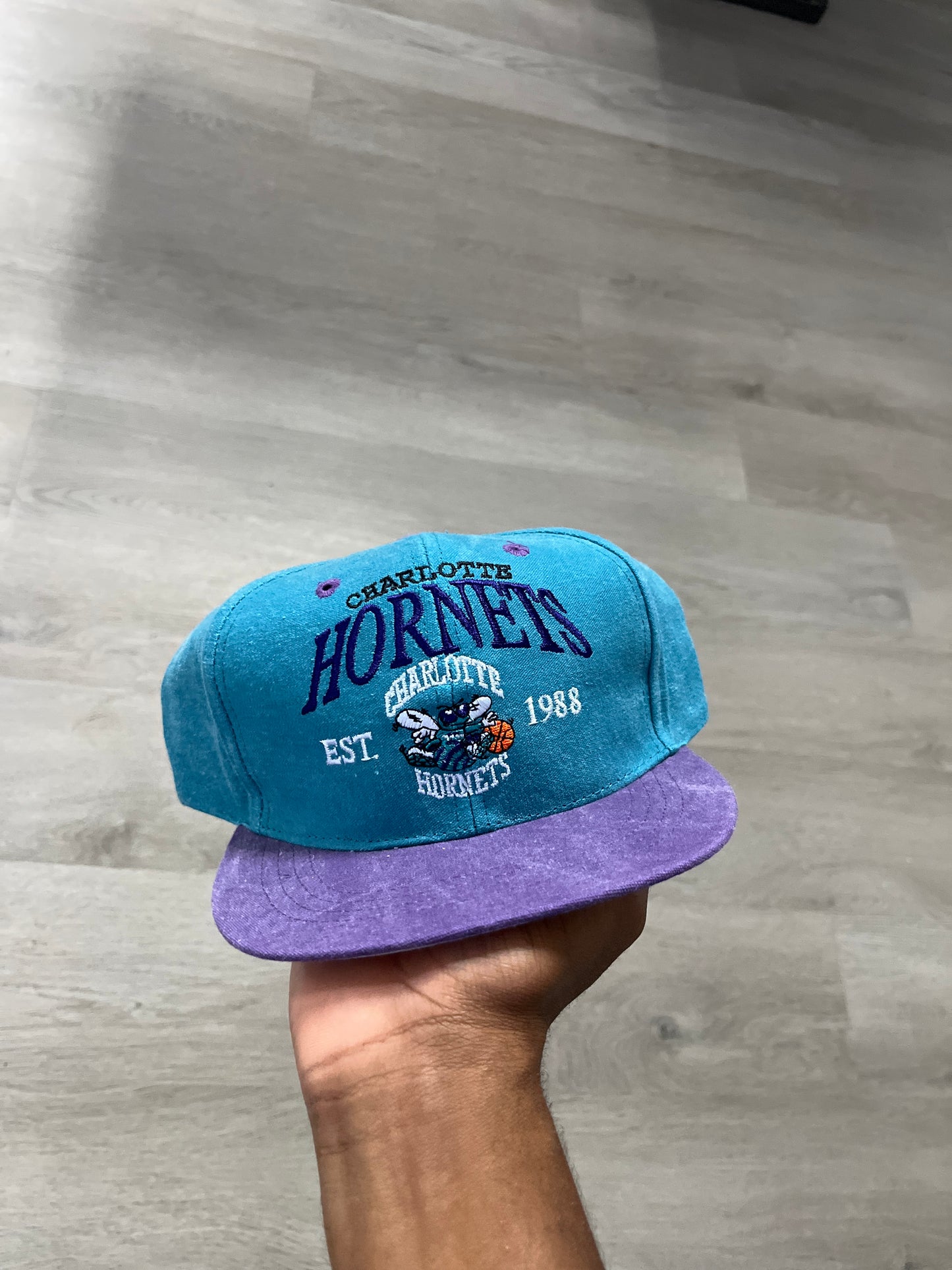 Vintage Charlotte Hornets Snapback Hat