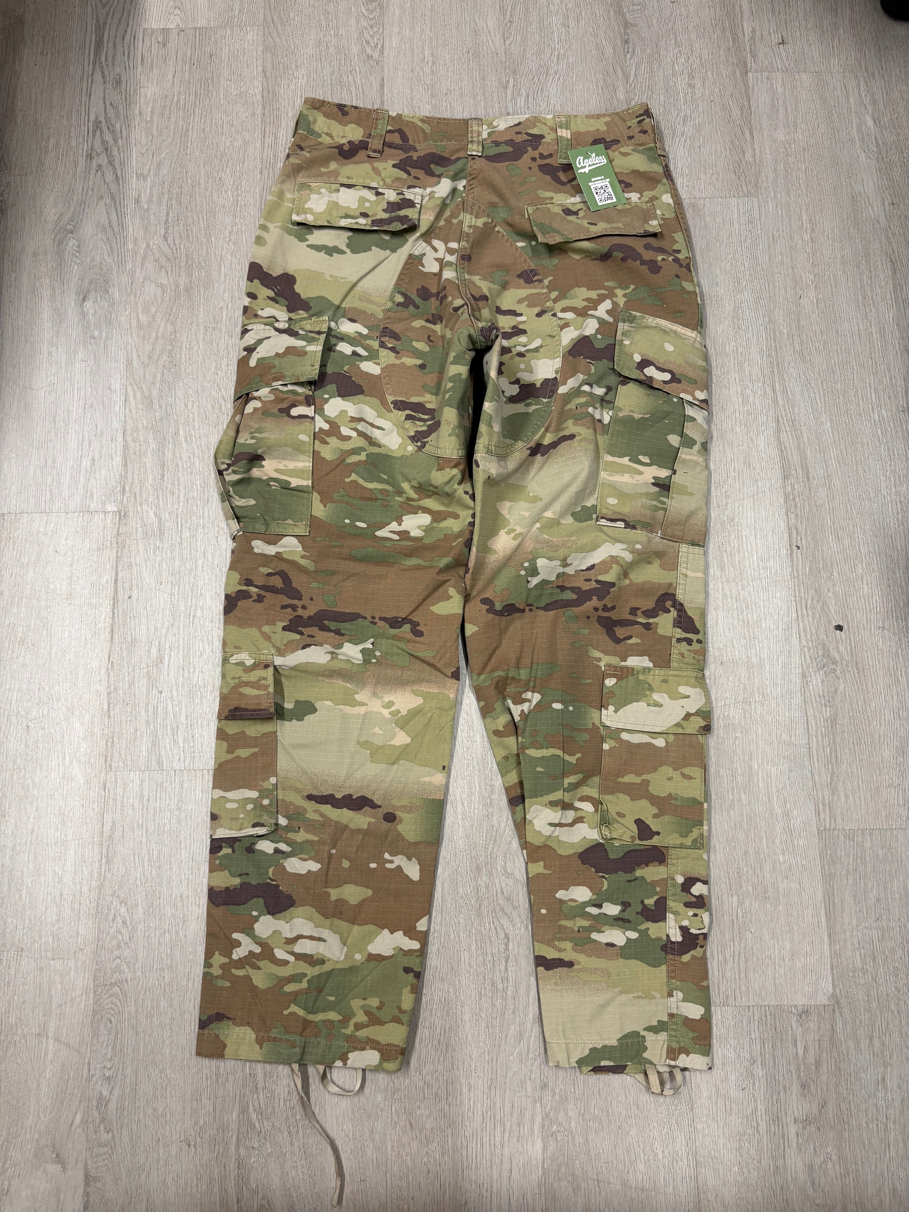 Y2K Military Woodland Camo Multi Pocket Pants