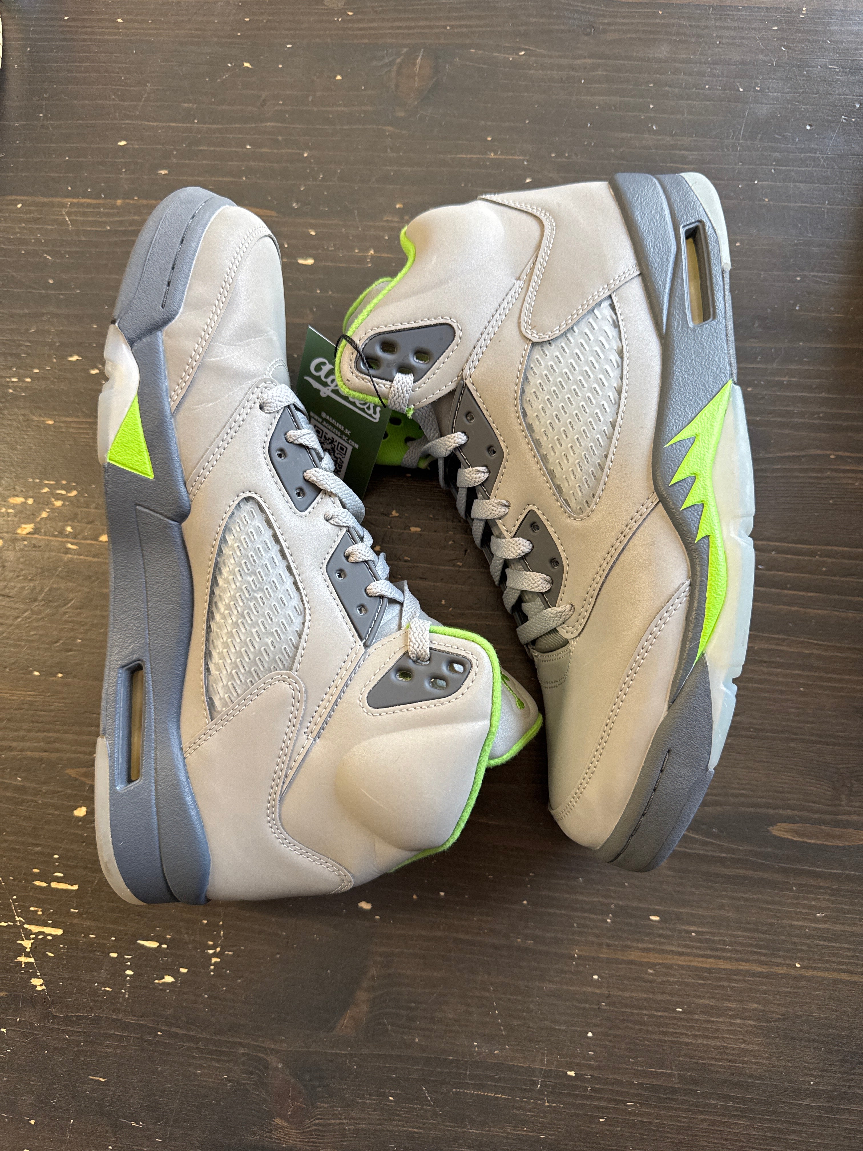 Pre-owned Jordan Retro 5 Green Bean 2022