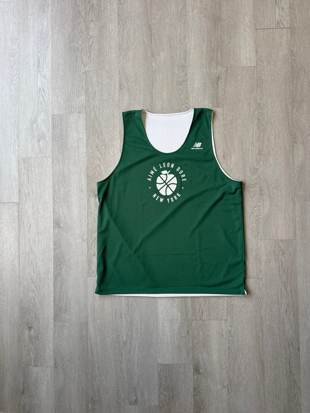 Aime Leon Dore x New Balance Sonny NY White/Green Reversible Jersey