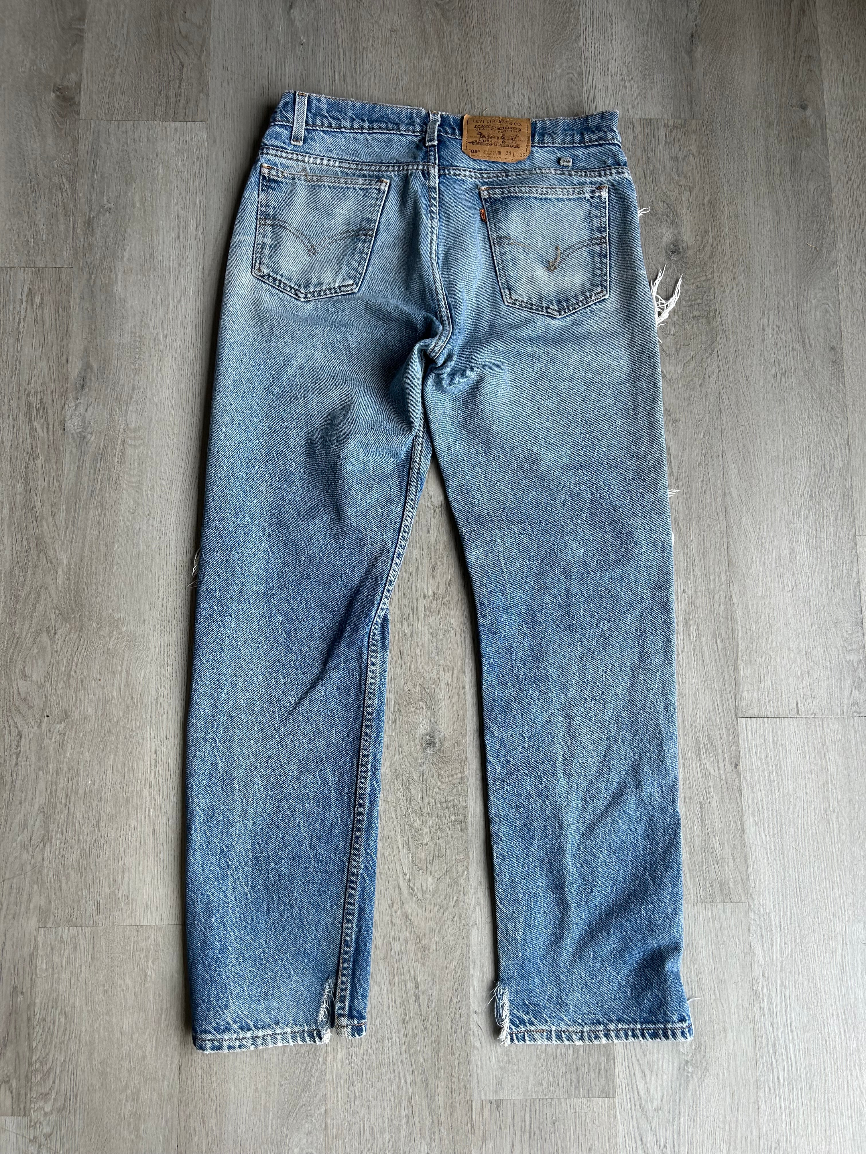 Vintage Disstressed Levis Orange Tabs Jeans