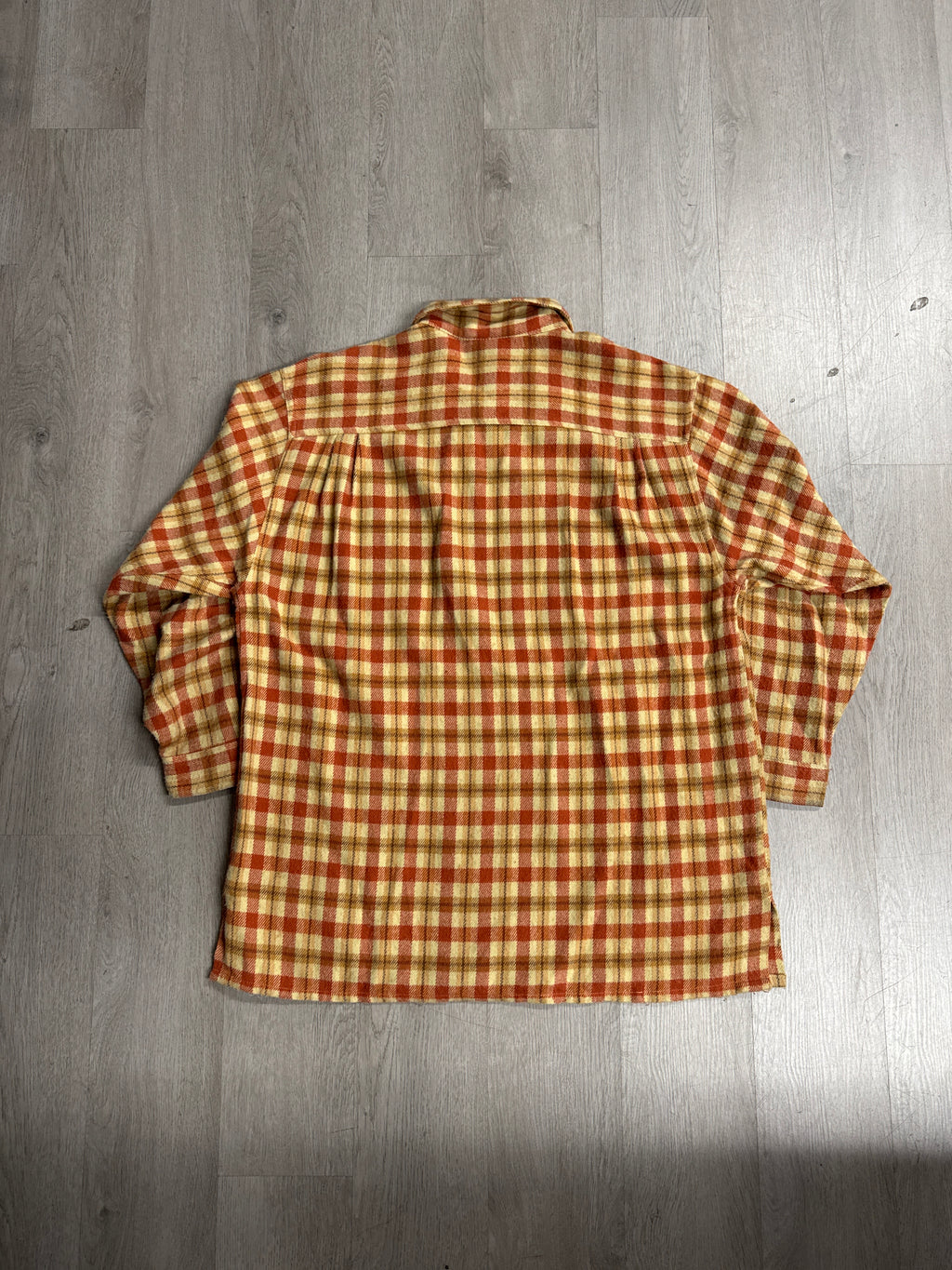 Vintage New York Jeans Acrylic Zip Up Flannel Shirt