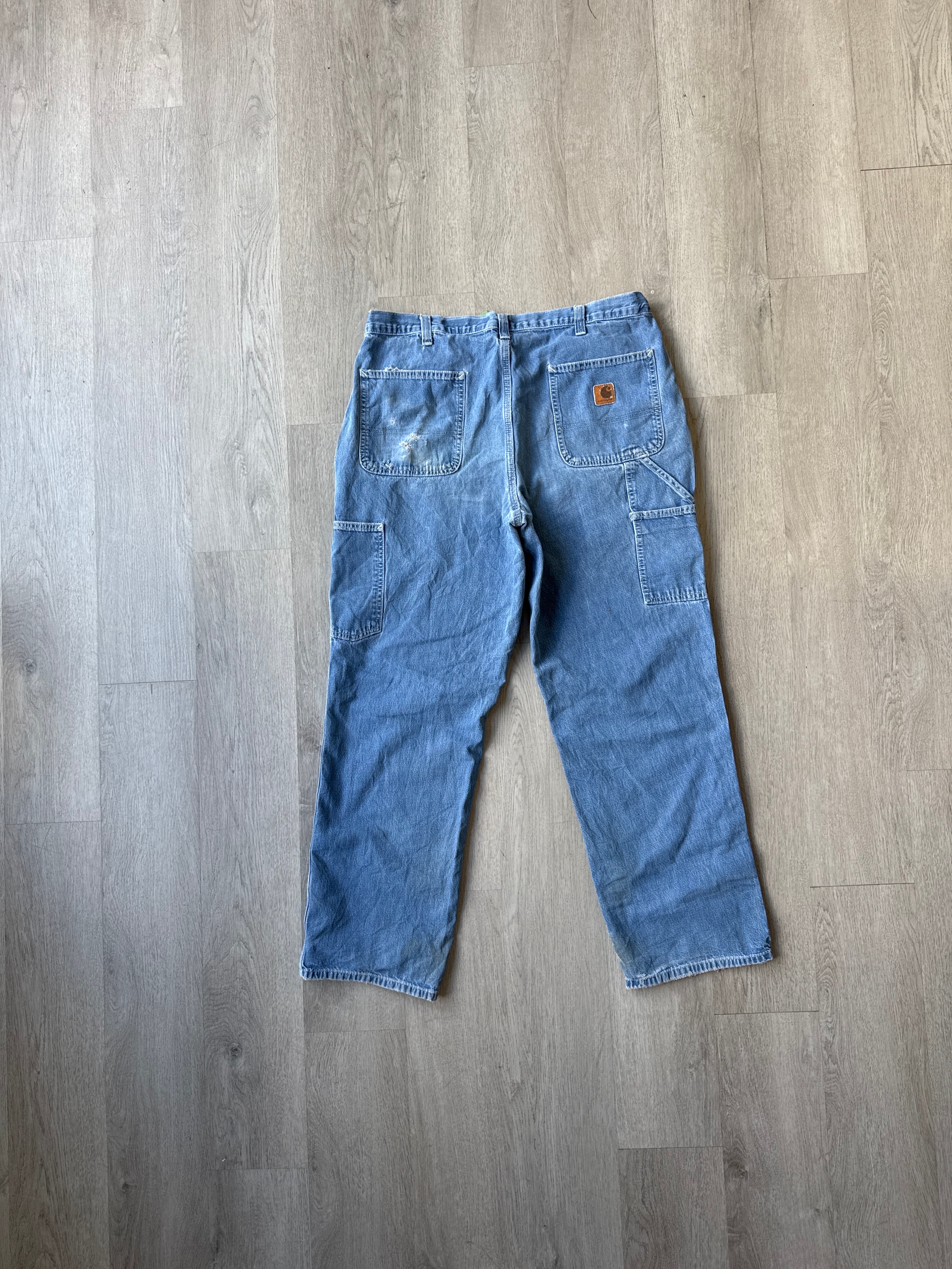 Vintage Carhartt Dungaree Fit Distressed Denim Jeans