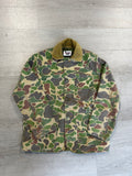 Vintage Duck Camo Hunters Shacket Collared Jacket