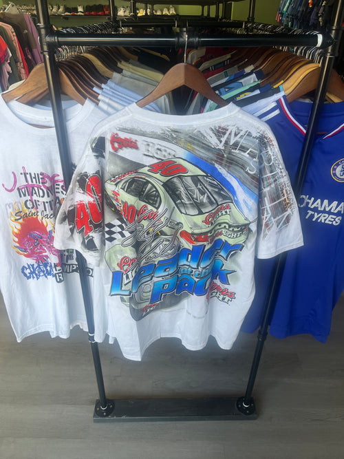 (AO) Vintage Silver Bullet Coors Light Leader of The Pack All Over Print Tee