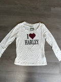 Vintage Women’s I Heart Harley Long Sleeve Tee