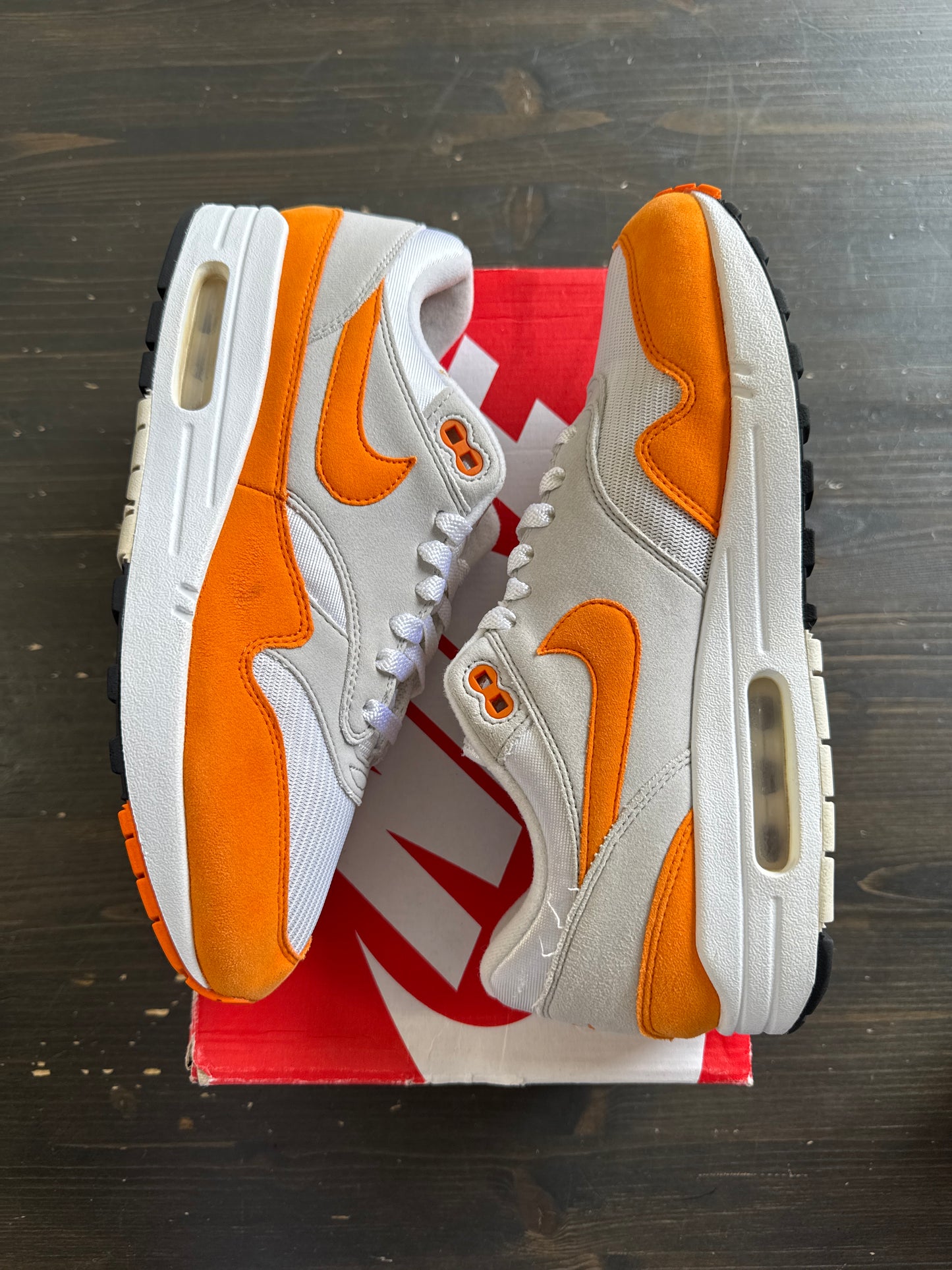 Pre-owned Nike Air Max 1 Anniversary Orange