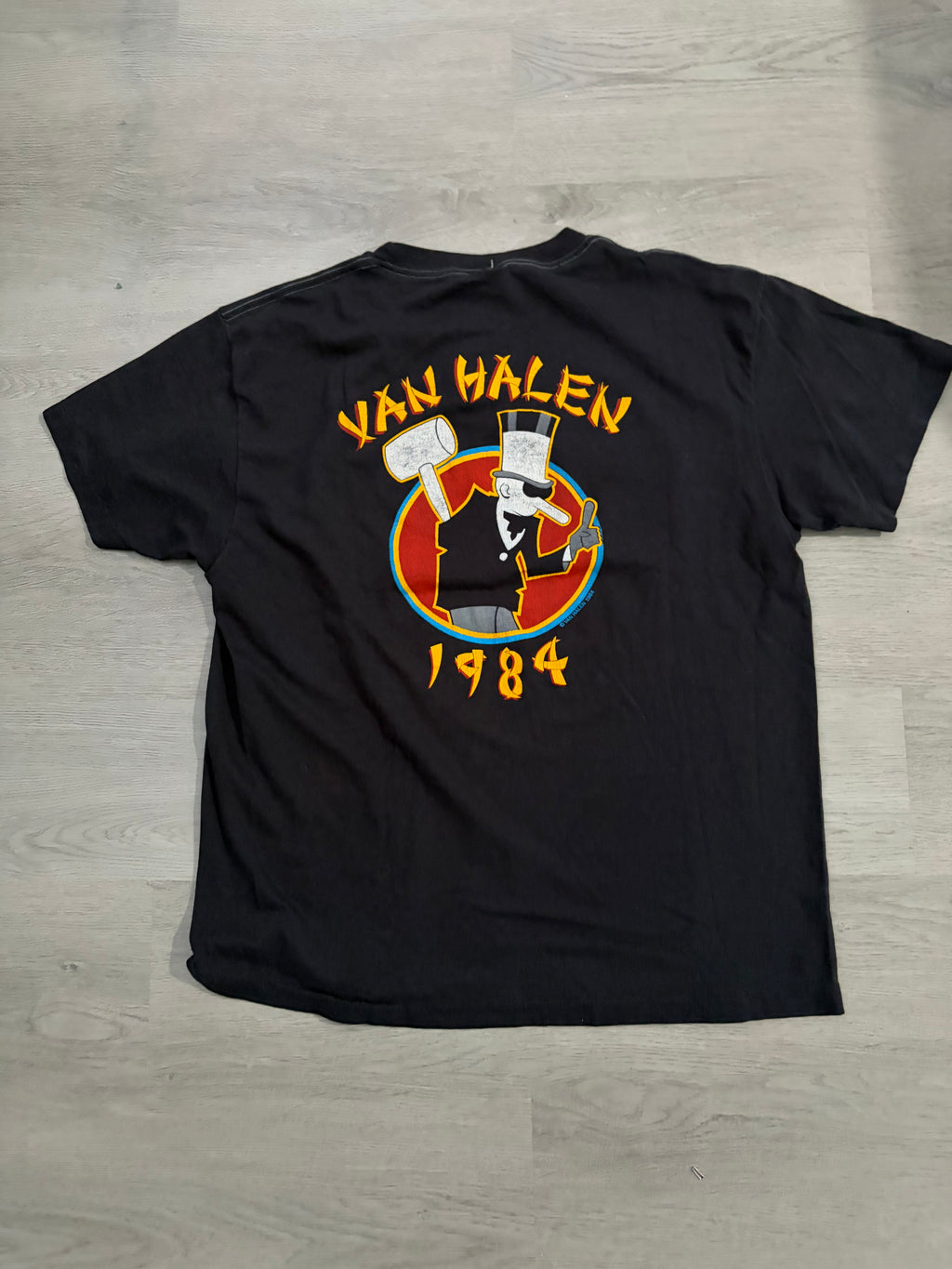 Vintage 1984 Van Halen Tour of the World Tee
