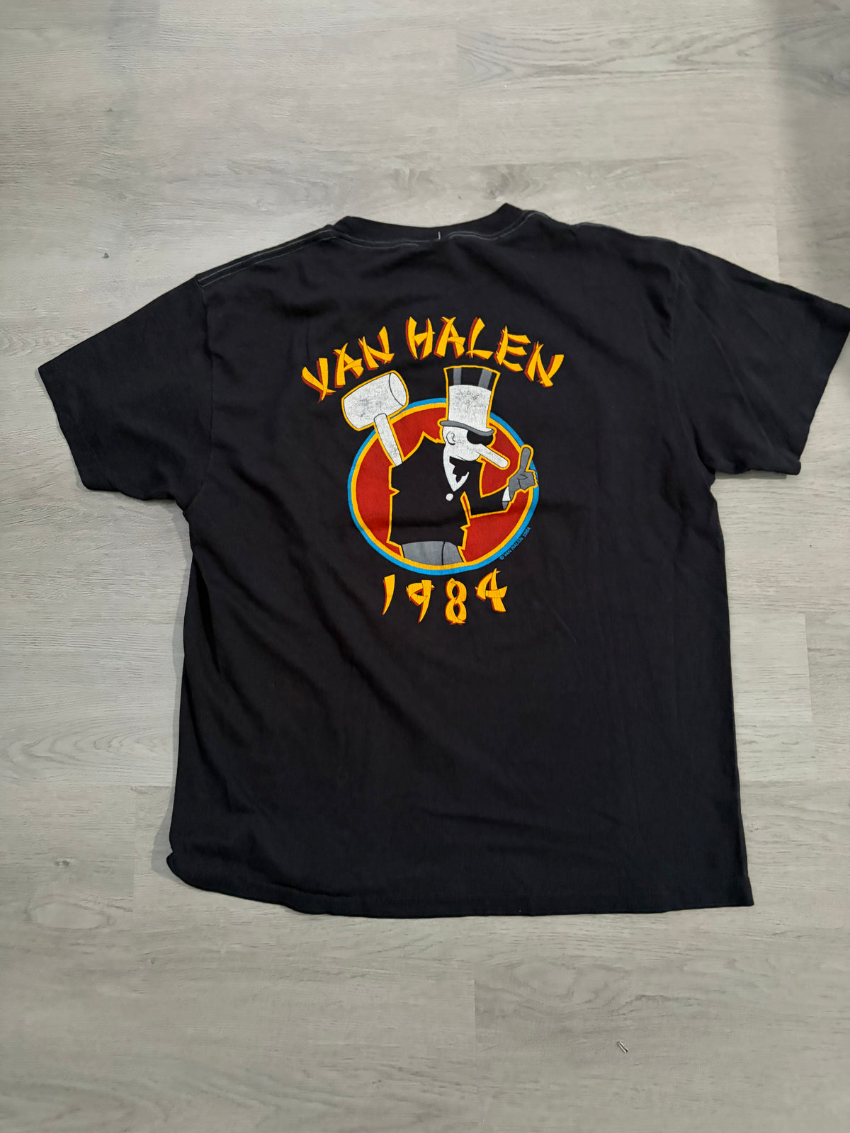 Vintage 1984 Van Halen Tour of the World Tee
