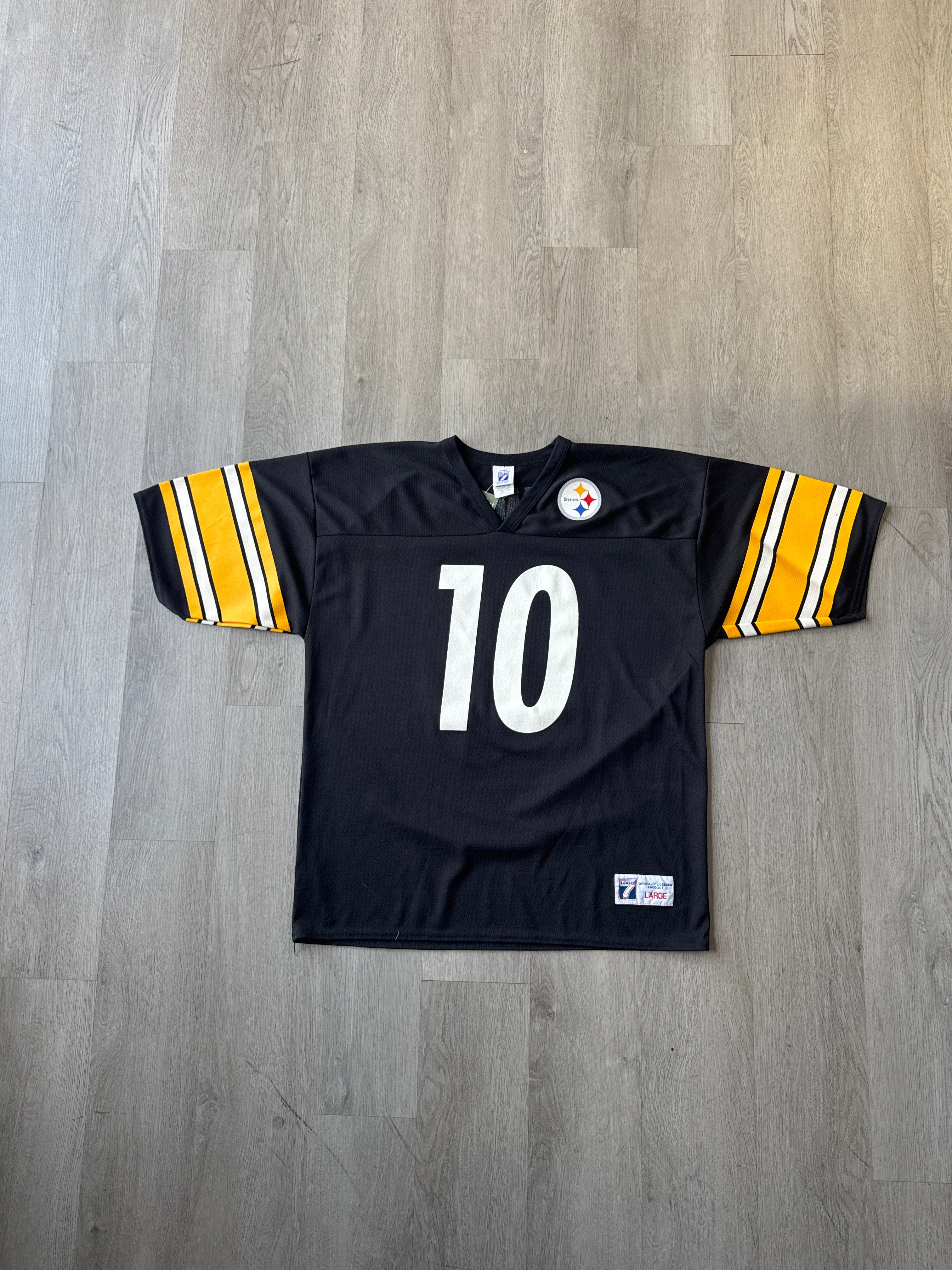 Vintage 90s Logo 7 Pittsburgh Steelers Kordell Stewart Football Jersey