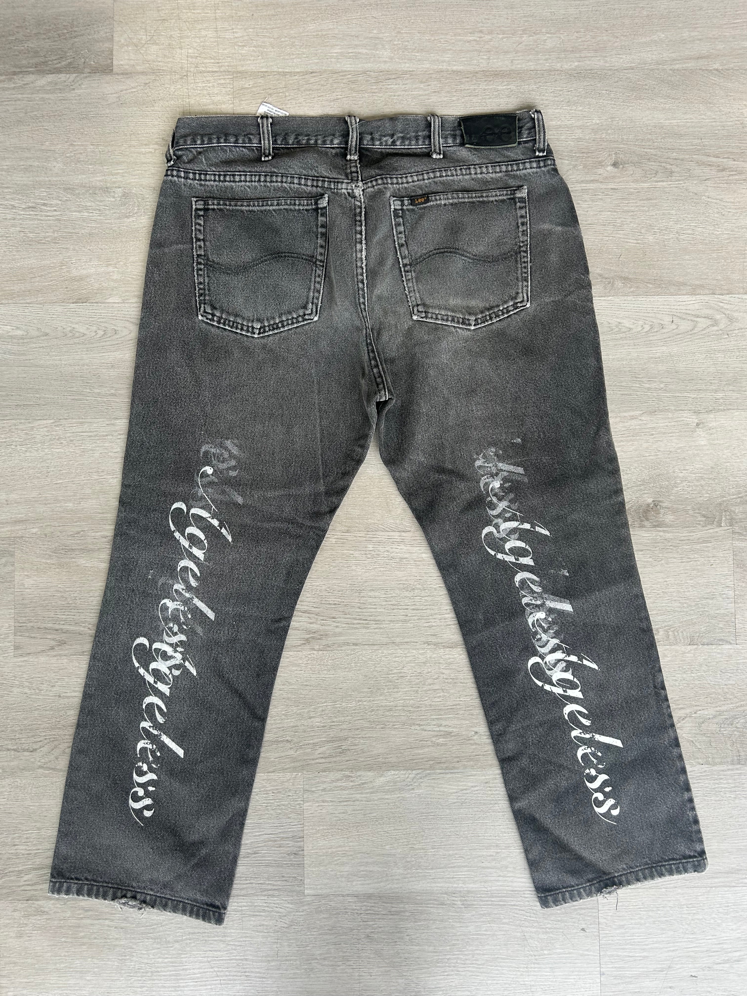 Vintage Lee Straight Leg Ageless Printed Jeans
