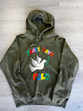 Pre-Owned Polo Ralph Lauren Peace and Love Hoodie