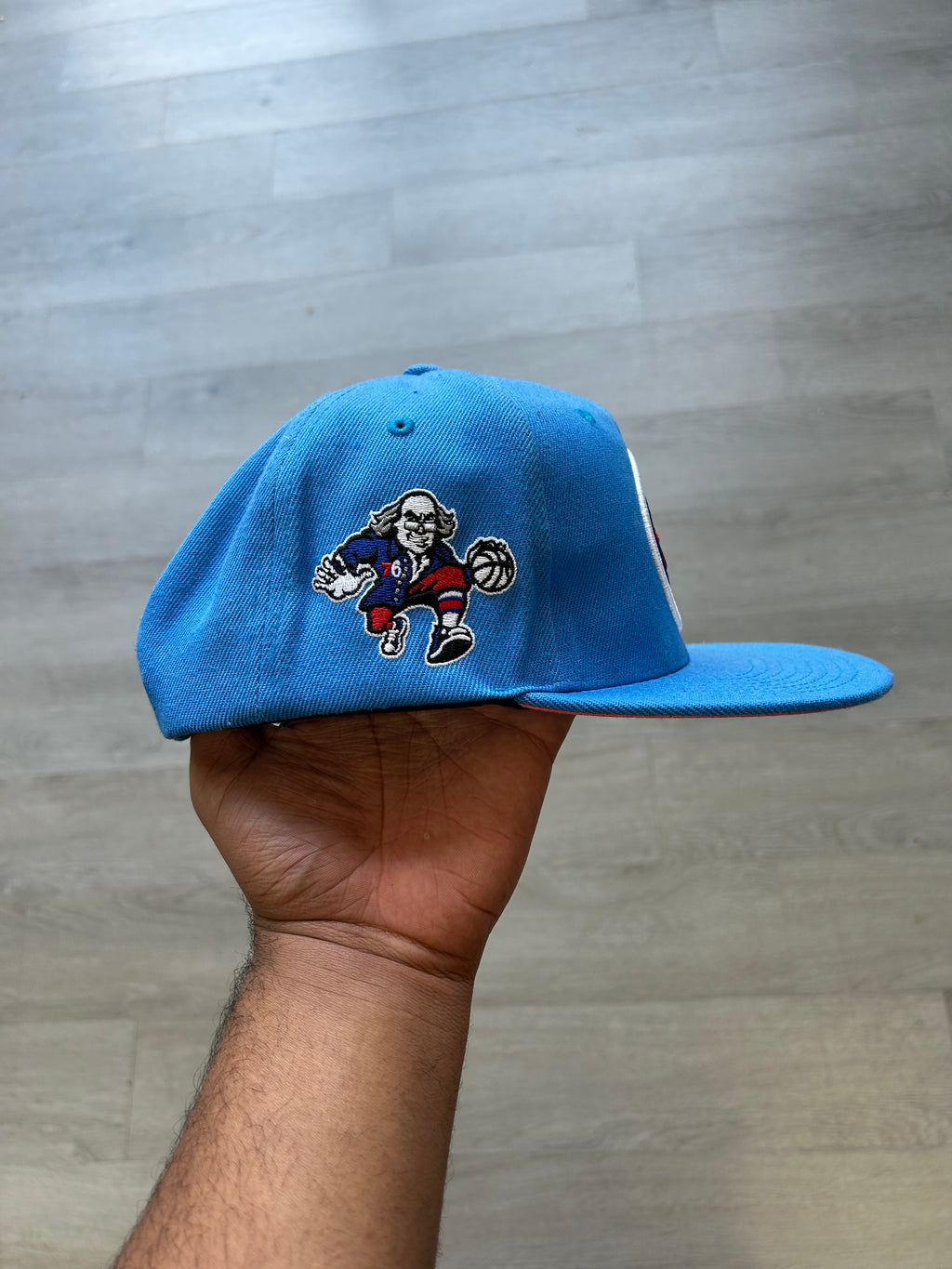 Mitchell & Ness Philadelphia 76ers Benjamin Franklin SnapBack Hat