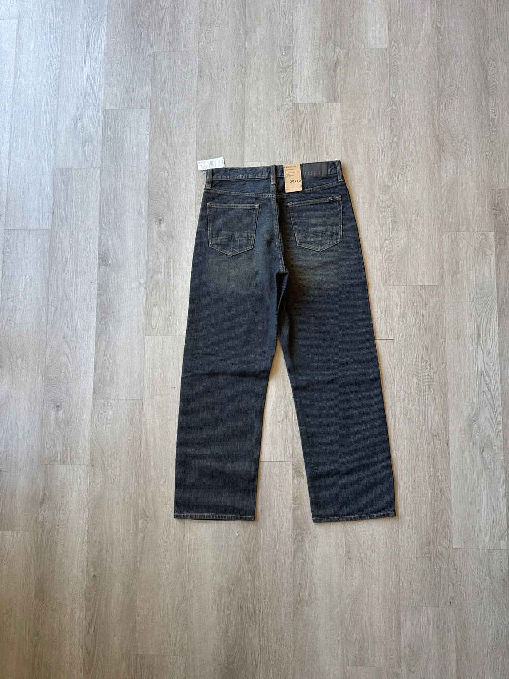 Pacsun Dark Indigo Dylan Baggy Mid Rise Classic Baggy Fit Wide Leg Denim Jeans