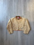 Carhartt Women’s Cropped Distressed Tan Jacket