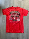 Vintage 1989 Logo 7 Red San Francisco 49ers Tee
