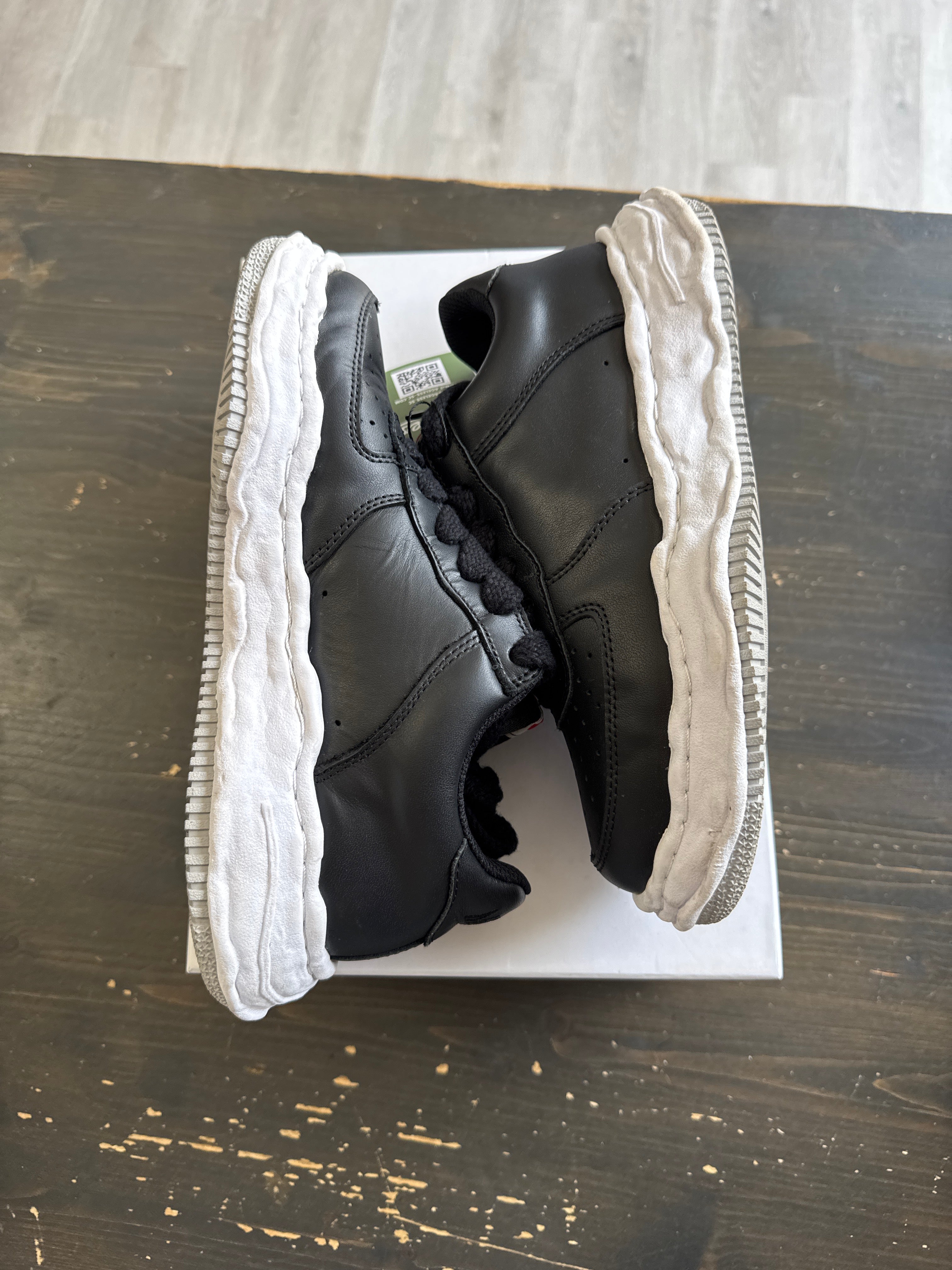 Pre-owned Maison Mihara Yasuhiro Wayne OG Sole Low Black