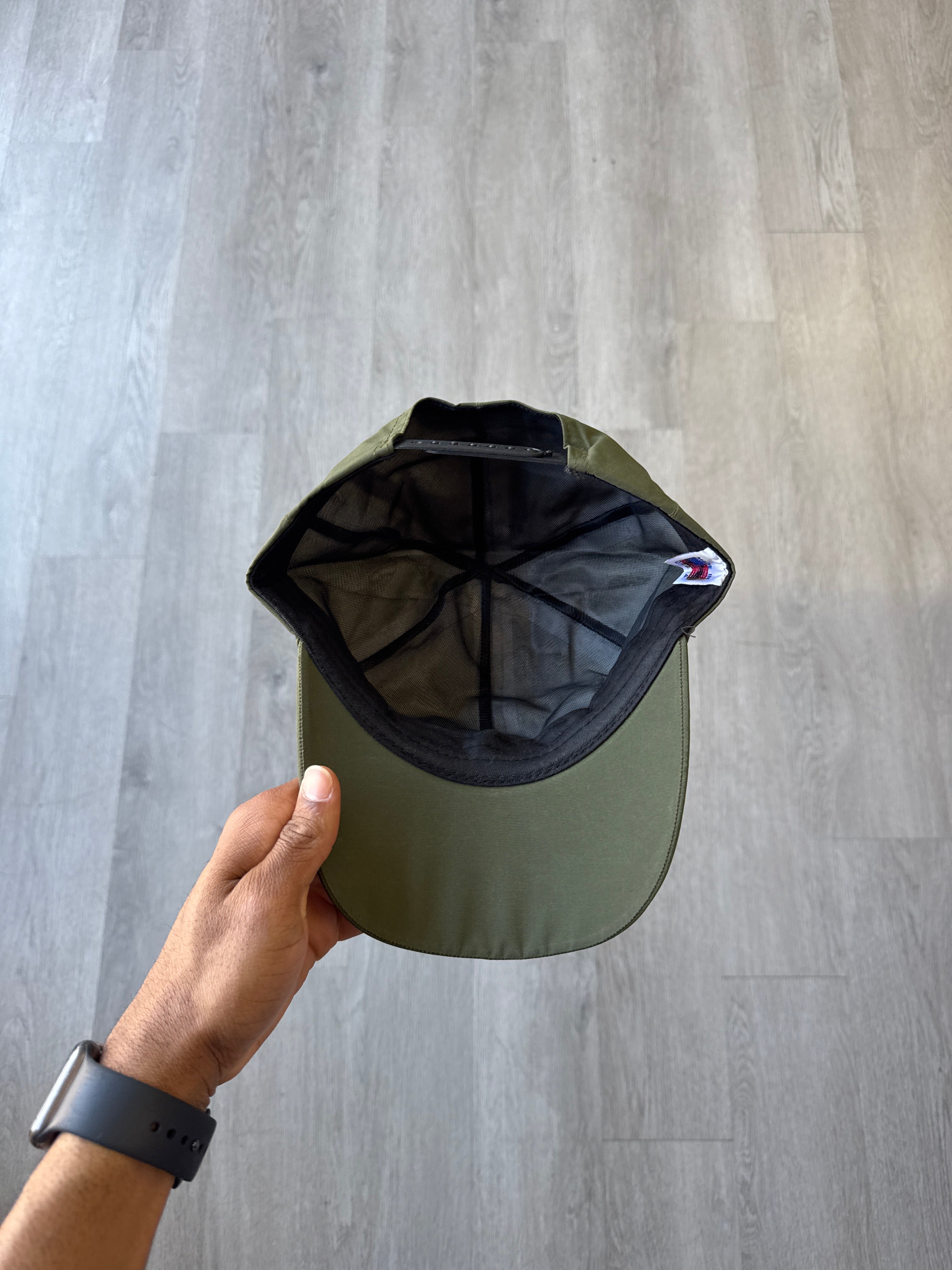 Vintage 90s Goretex Olive Green Snapback USA Made Gore-Tex Hat