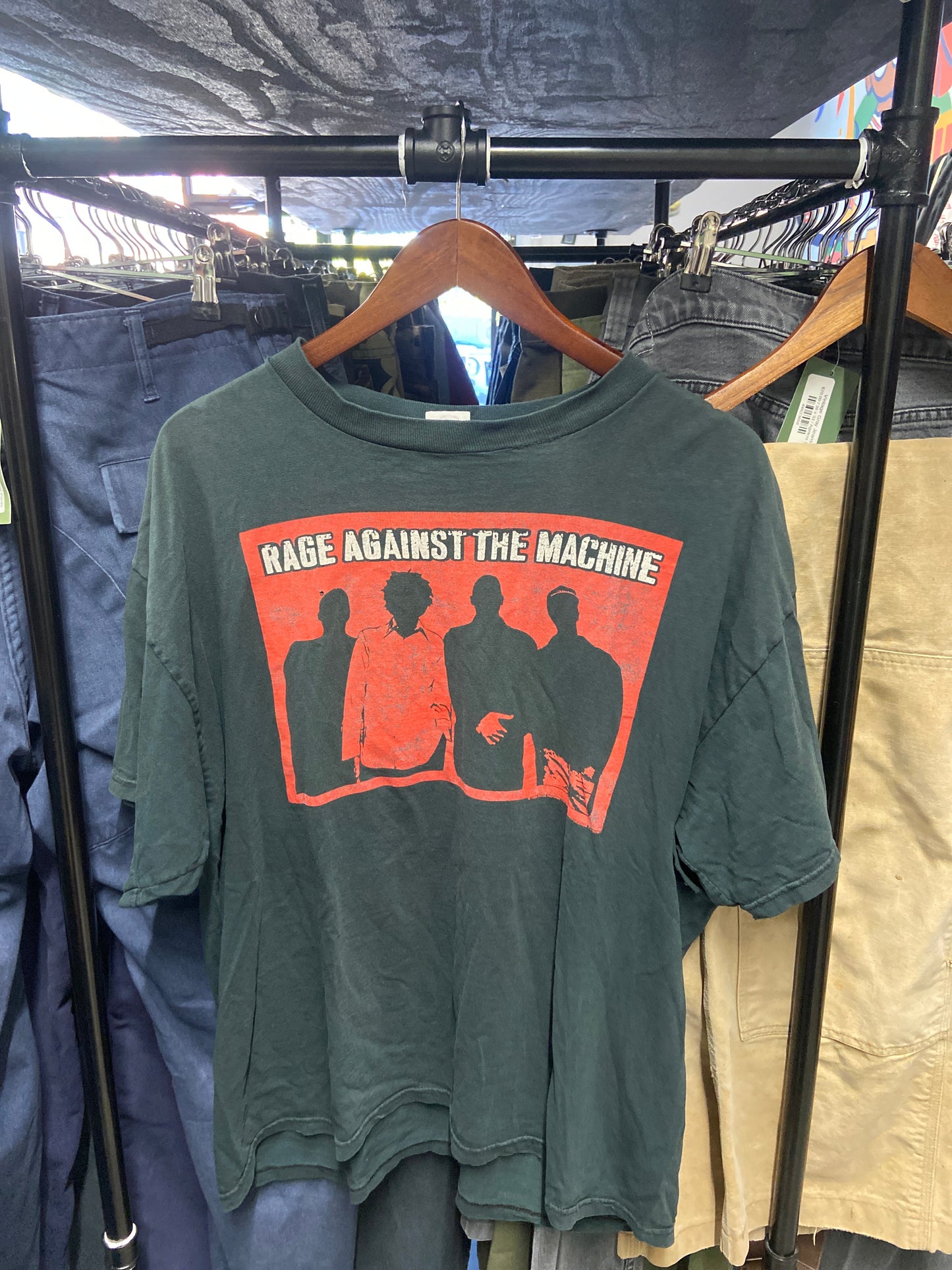 Vintage 1999 Distressed Rage Against The Machine Band Tee