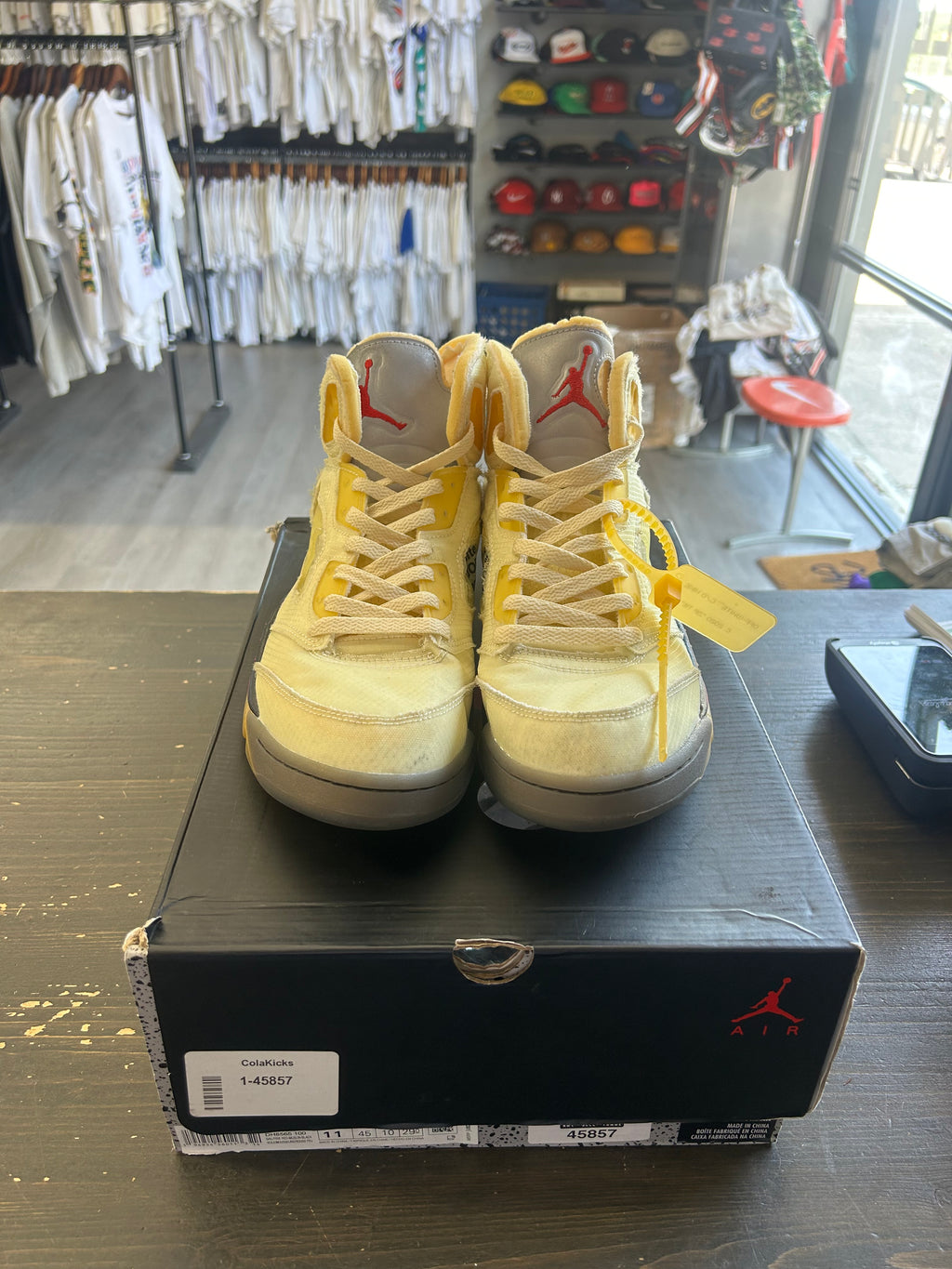 Pre-Owned Jordan 5 Retro Off-White Sail