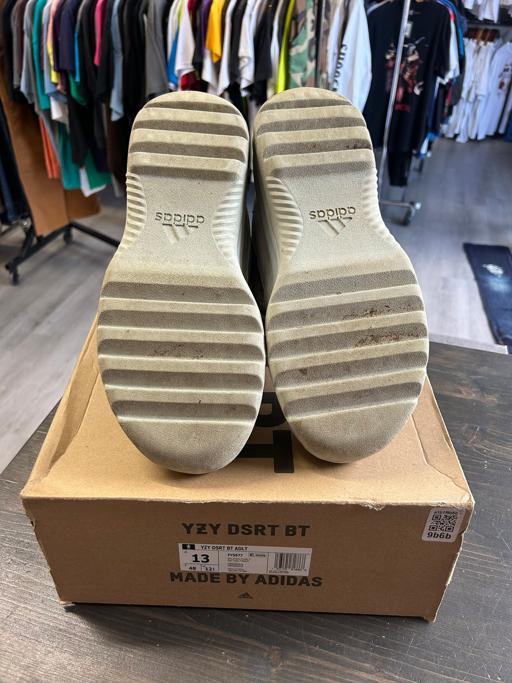 Pre-Owned Adidas Yeezy Desert Boots Salt