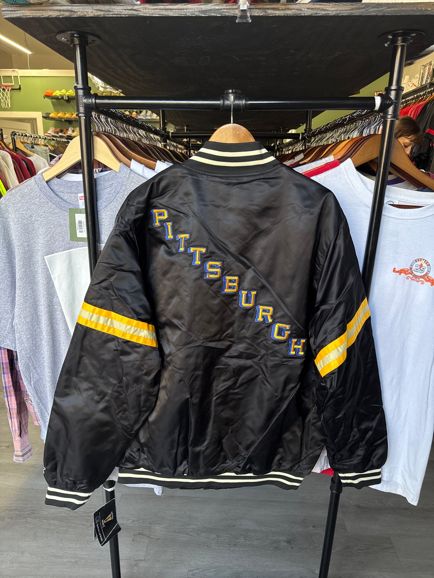 Starter Pittsburgh Penguins NHL Satin Bomber Jacket