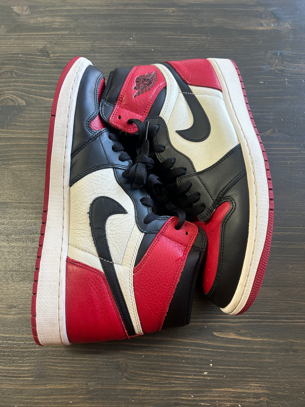 Pre-owned Jordan 1 Retro High Bred Toe