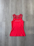 Y2K Women’s Bebe Bedazzled Pink Tank Top Logo Tee