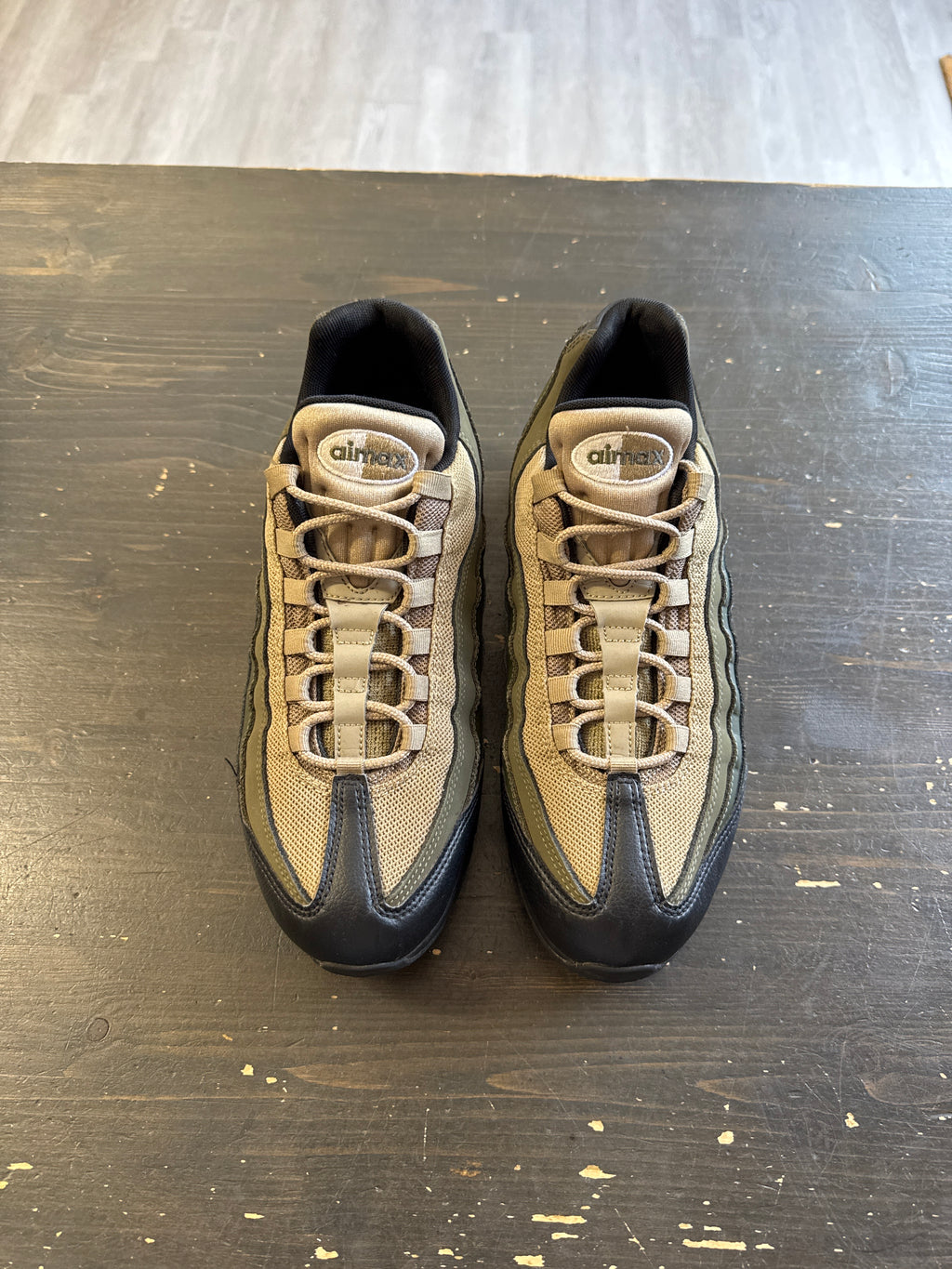 Pre-owned Nike Air Max 95 Essential Black/White-Sequoia