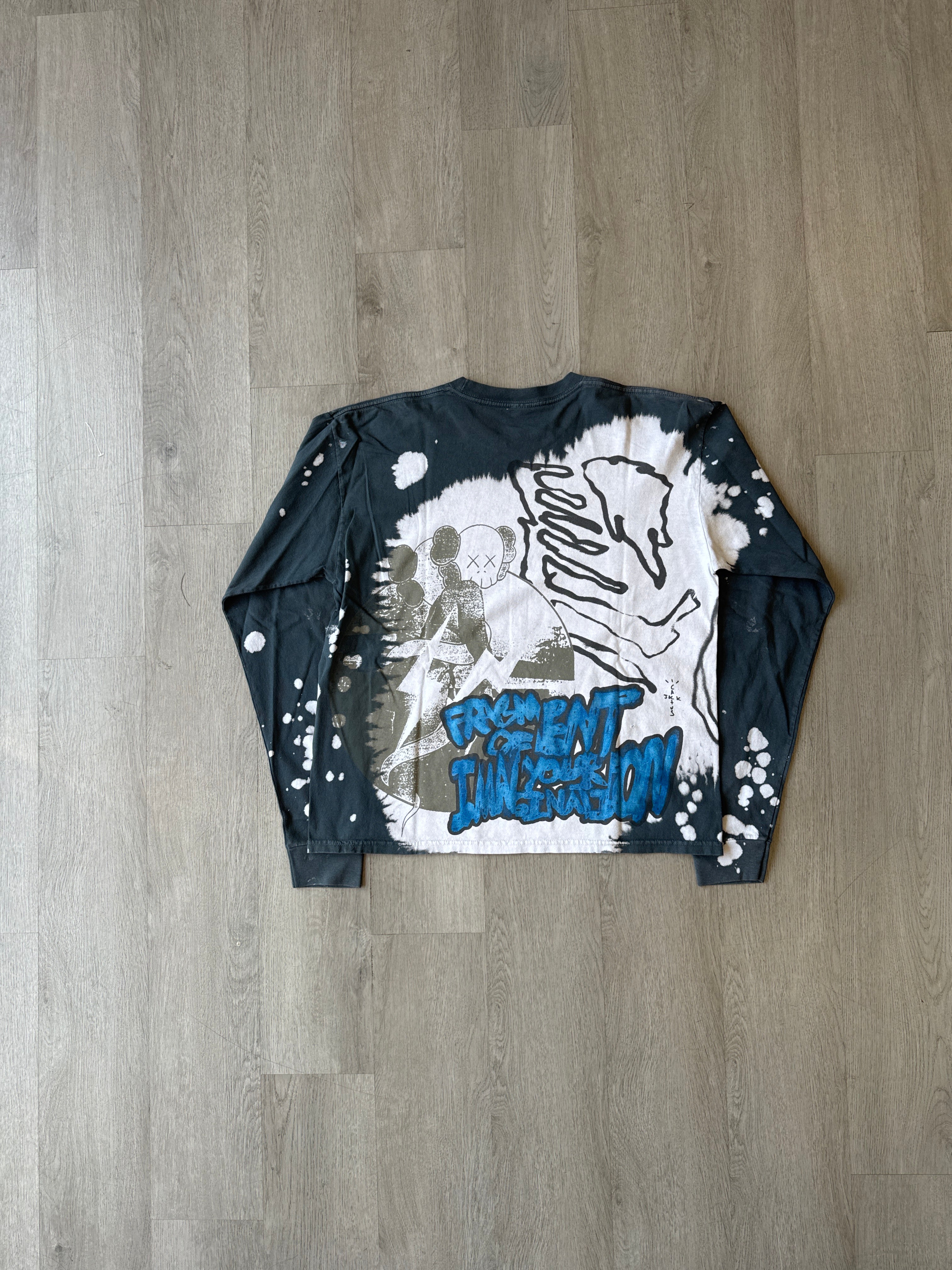 Travis Scott Cactus Jack Kaws For Fragment Boxy Long Sleeve Tee