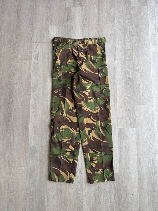 Vintage British Military Adjustable Camo Cargo Pants