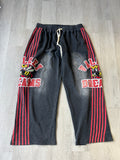 Vale Forever Anthem Tracks Sweatpants in Black/Red