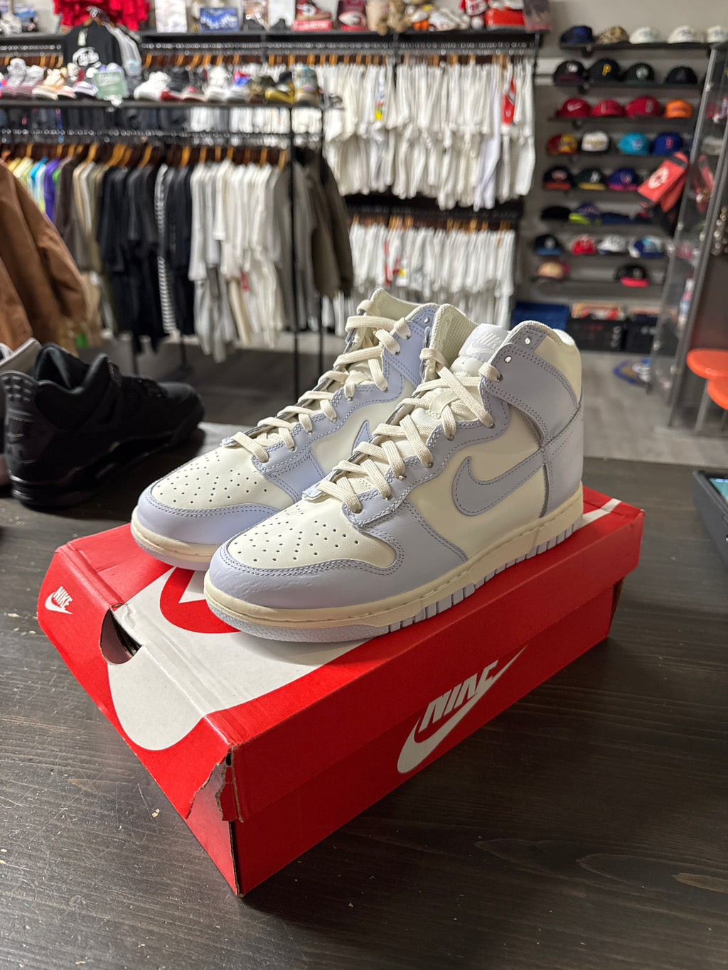 Nike Dunk High Sail Football Grey