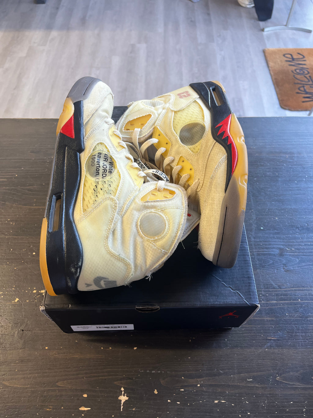 Pre-Owned Jordan 5 Retro Off-White Sail