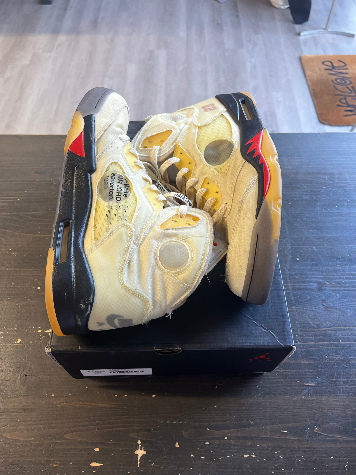Pre-Owned Jordan 5 Retro Off-White Sail