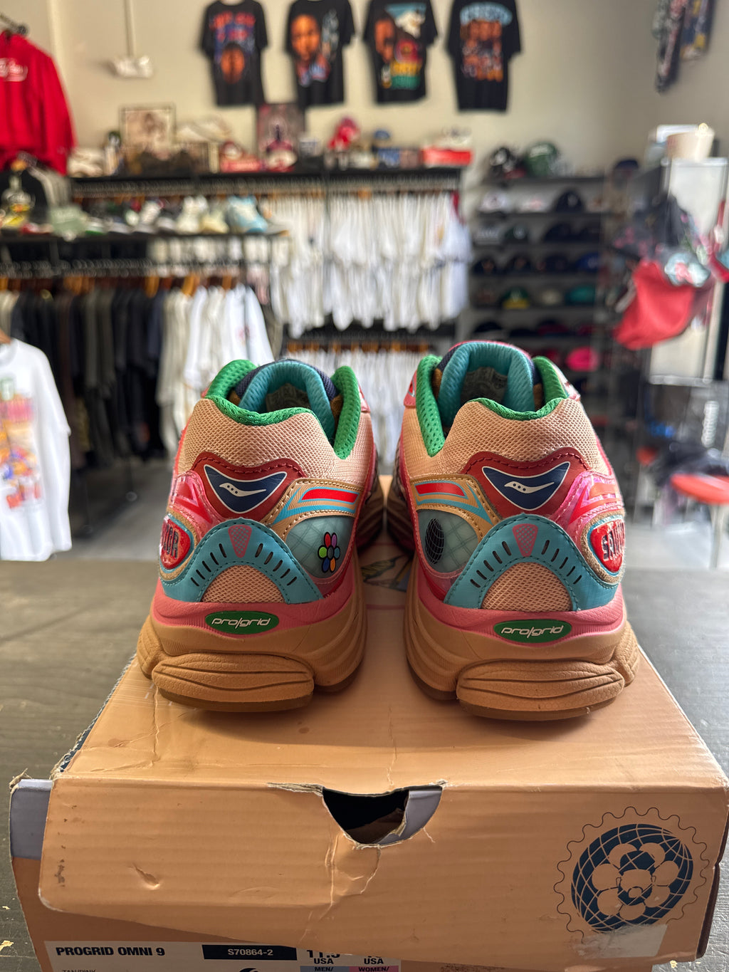Pre-owned Saucony Progrid Omni 9 Jae Tips to Do List Tan