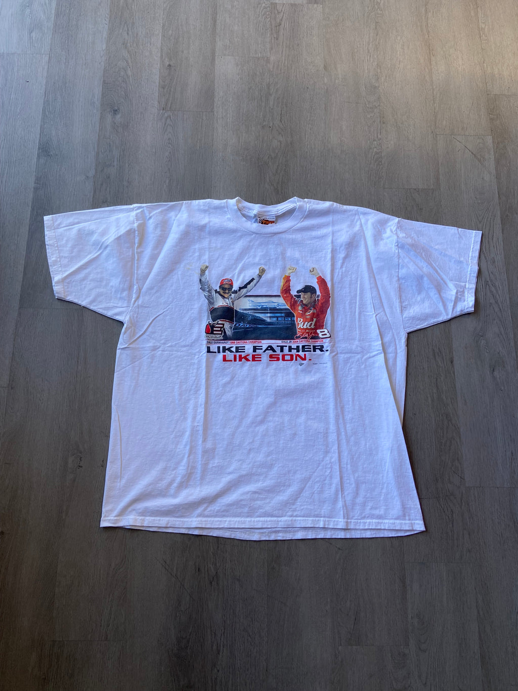 Vintage Dale Earnhardt NASCAR "Like Father, Like Son" Tee