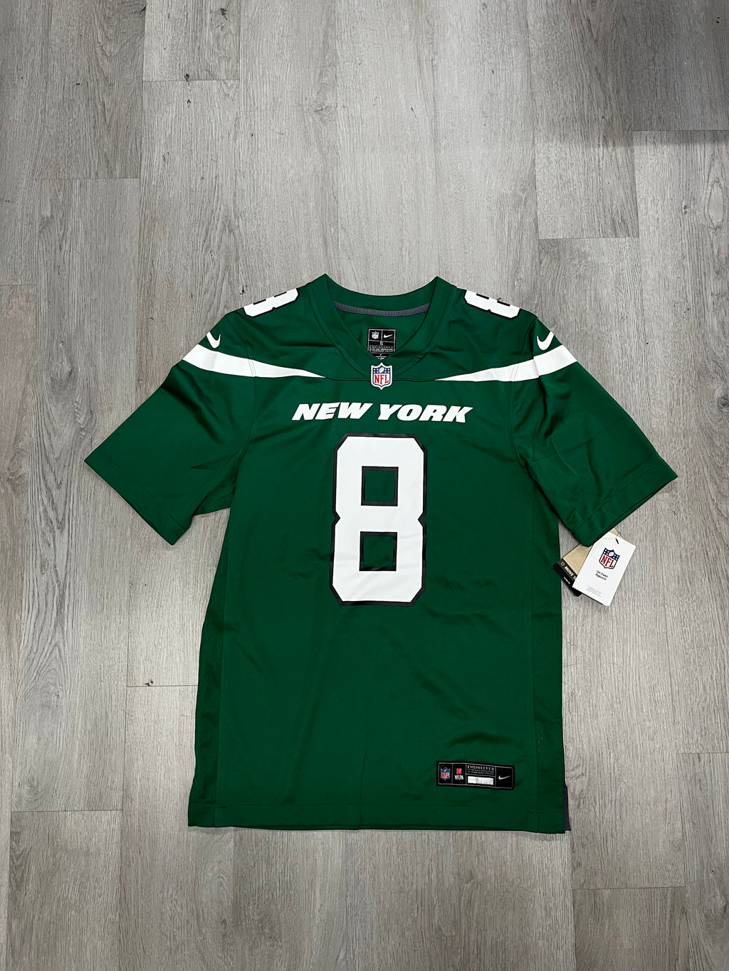 Nike New York Jets #8 Aaron Rodgers Green Jersey