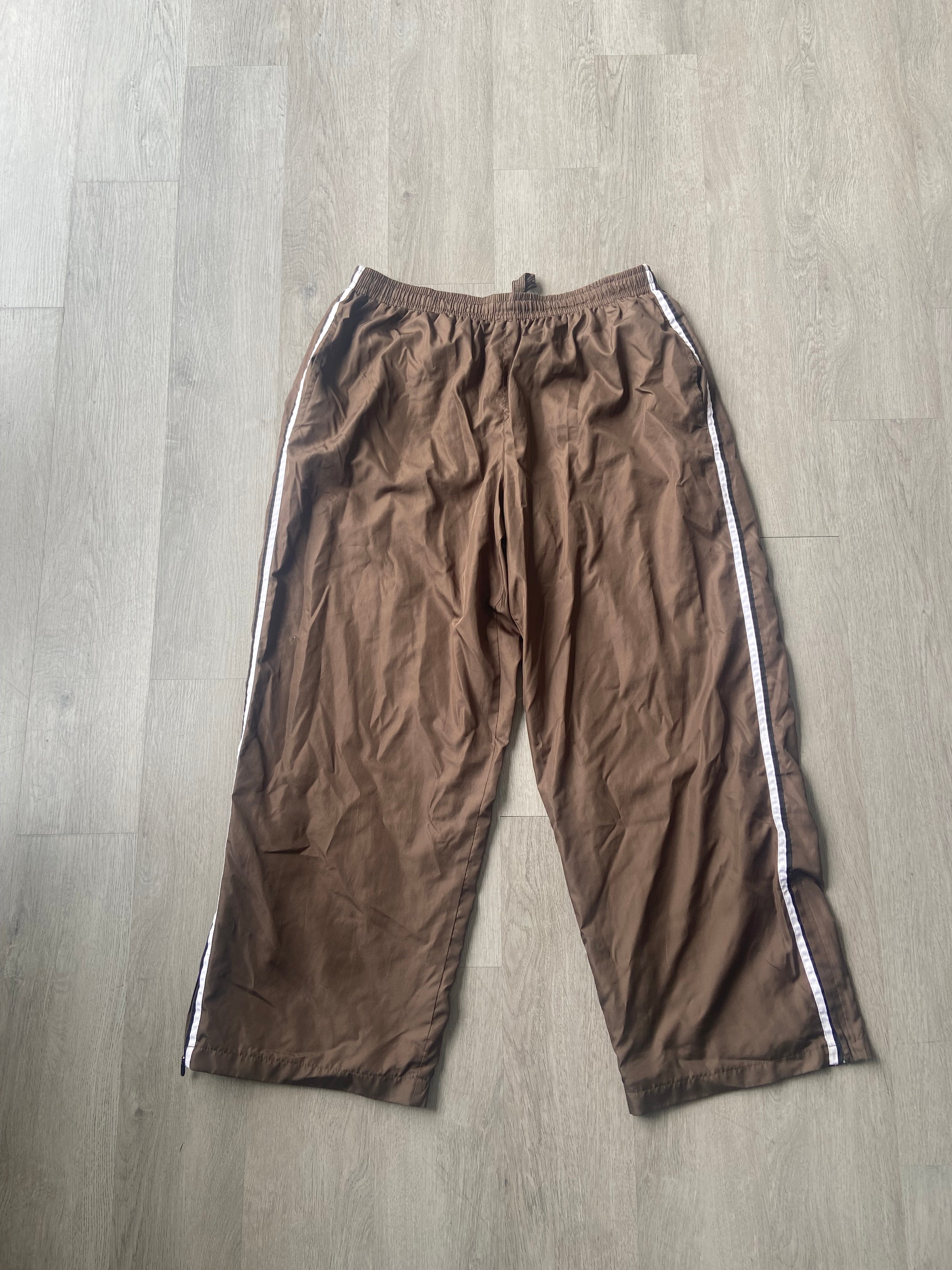 Athletic Works White Stripe Windbreaker Pants